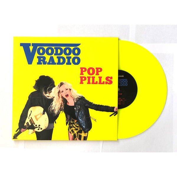 POP PILLS (YELLOW VINYL) by VOODOO RADIO Vinyl 10" HOLD003 - punk to funk heaven