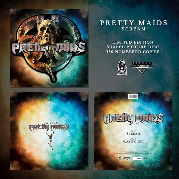 PRETTY MAIDS SCREAM (SHAPED PICTURE DISC) VINYL 12" PICTURE DISC - punk to funk heaven