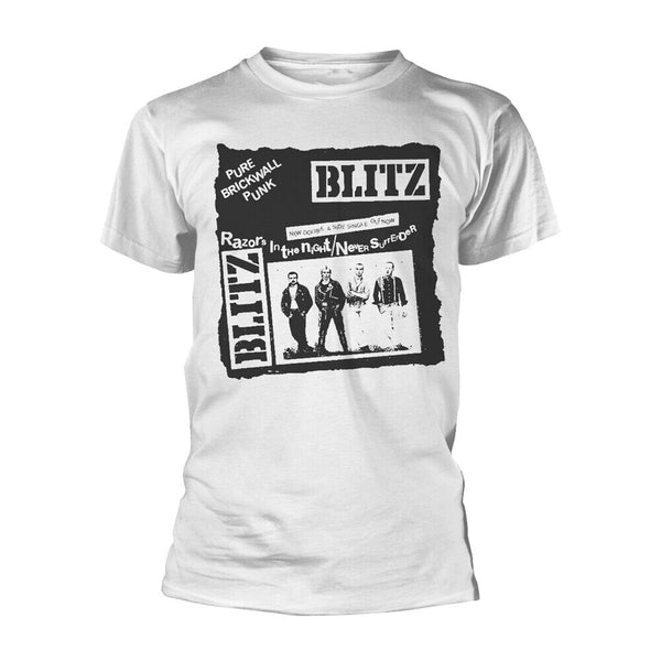 PURE BRICK WALL (WHITE) by BLITZ T-Shirt - punk to funk heaven