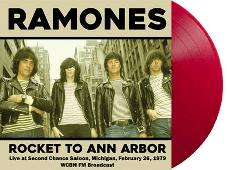 RAMONES - ROCKET TO ANN ARBOR, MICHIGAN: Second Chance Saloon, February 26, 1979 - WCBN FM Broadcast Label: LOCO MOTION // Cat No: EVA009CV // Format: *RED* Vinyl LP - punk to funk heaven