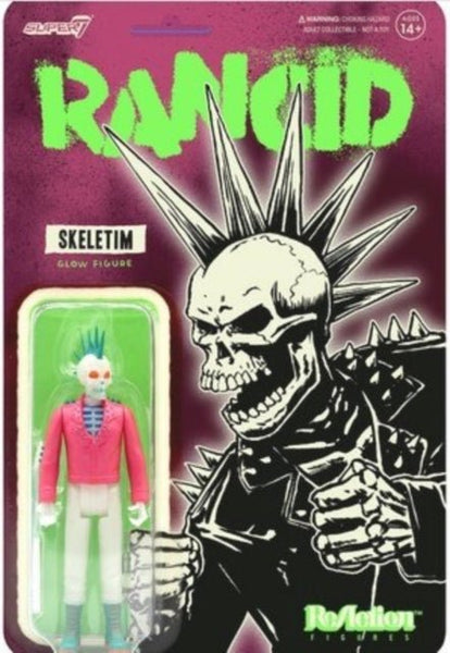 Rancid Reaction Figure - Skeletim (Glow) - punk to funk heaven