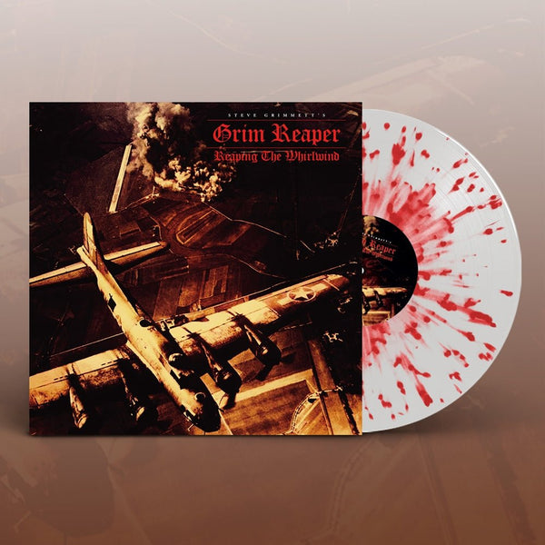 REAPING THE WHIRLWIND – LIVE BRITISH STEEL FESTIVAL 2018 (WHITE / RED SPLATTER VINYL) by GRIM REAPER Vinyl Double Album BOBV832LPLTD - punk to funk heaven