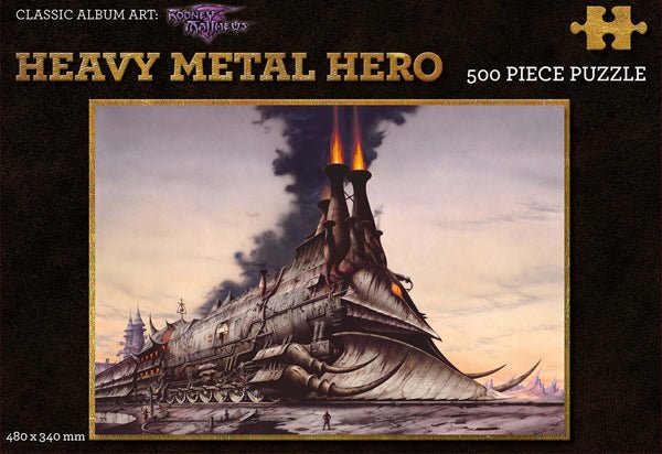 RODNEY MATTHEWS THE HEAVY METAL HERO (500 PIECE PUZZLE) PUZZLE - punk to funk heaven