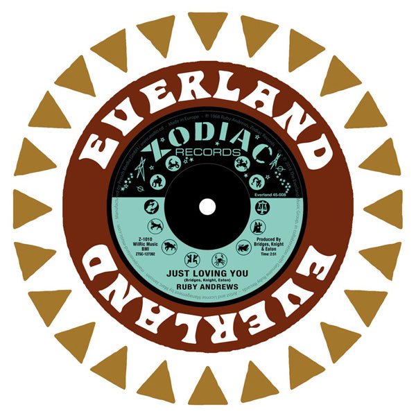 RUBY ANDREWS JUST LOVING YOU / THE LOVE I NEED (DELUXE VELVET 7") VINYL 7" Item no. :EVERLAND45008 - punk to funk heaven