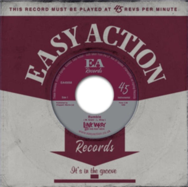Rumble/Raw Hide Artist Link Wray and his Ray Men Format:Vinyl / 7" Single Label:Easy Action Catalogue No:EA45058 - punk to funk heaven