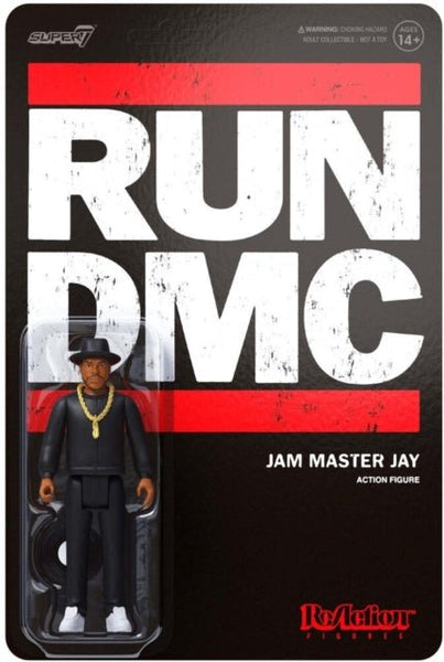 Run Dmc Reaction Figures - Jam Master Jay ALL BLACK CLOTHS super 7 - punk to funk heaven