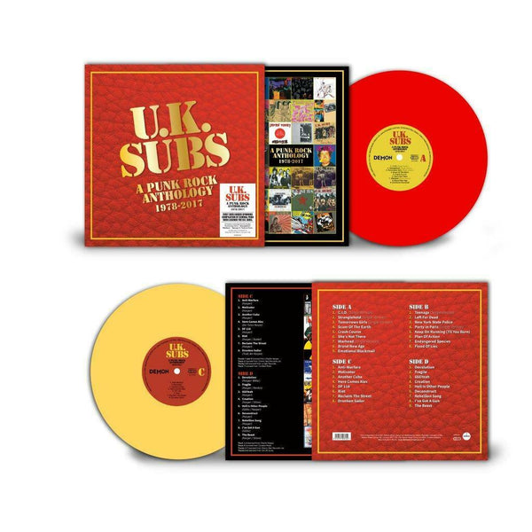 UK Subs A Punk Rock Anthology - 1978-2017 2 x colour vinyl lp DEMREC941