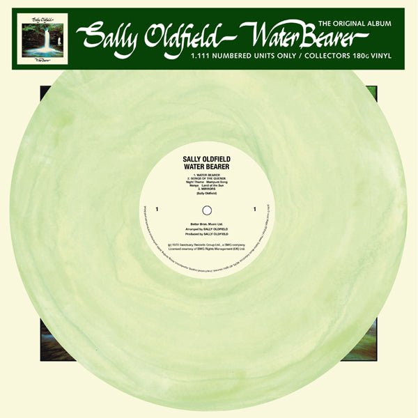 SALLY OLDFIELD WATER BEARER [THE ORIGINAL ALBUM](MARBLED) VINYL LP - punk to funk heaven