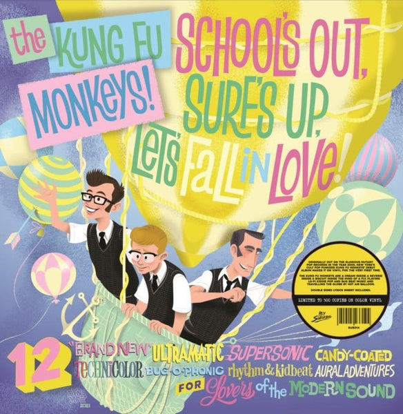 School's Out. Surf's Up. Let's Fall In Love! (White Vinyl) Artist KUNG FU MONKEYS Format:LP Label:HEY SUBURBIA - punk to funk heaven