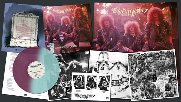 SENTENCE OF DEATH (PURPLE/BLUE VINYL) by DESTRUCTION Vinyl LP HRR544LP4B - punk to funk heaven