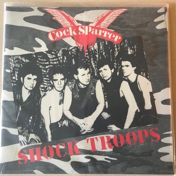 SHOCK TROOPS (WHITE, BLACK, OLIVE GREEN GALAXY VINYL) by COCK SPARRER Vinyl LP PIR027 - punk to funk heaven