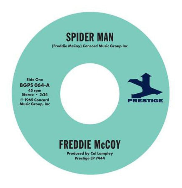 SPIDER MAN/ by FREDDIE MCCOY Vinyl 7" BGPS064 - punk to funk heaven