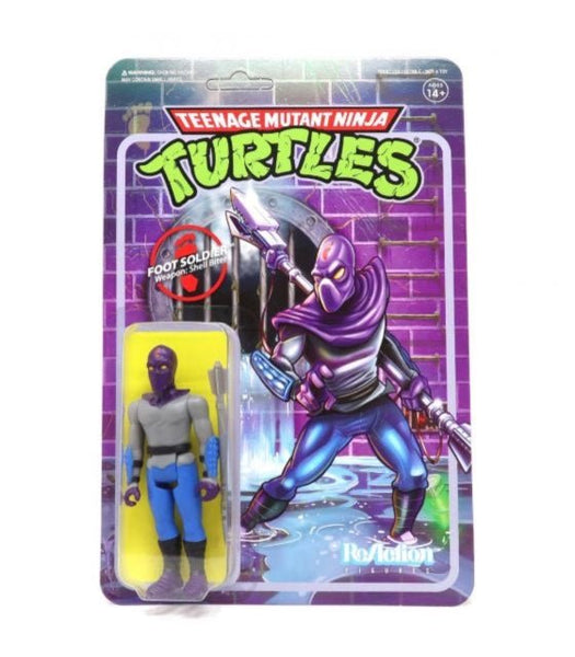 Teenage Mutant Ninja Turtles Reaction Figure - Foot Soldier super 7 - punk to funk heaven
