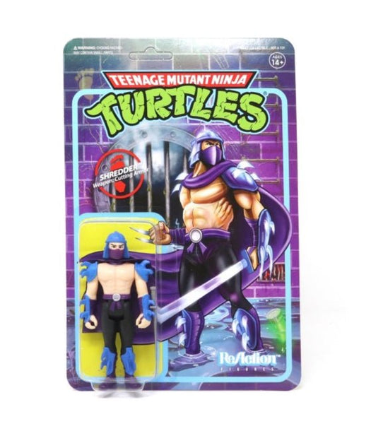 Teenage Mutant Ninja Turtles Reaction Figure - Shredder super 7 - punk to funk heaven