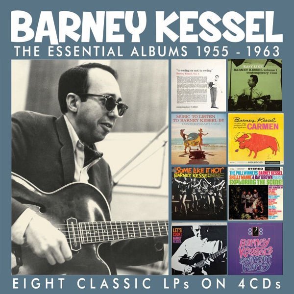 THE ESSENTIAL ALBUMS 1955 - 1963 (4CD) by BARNEY KESSEL Compact Disc - 4 CD Box Set EN4CD9207 - punk to funk heaven