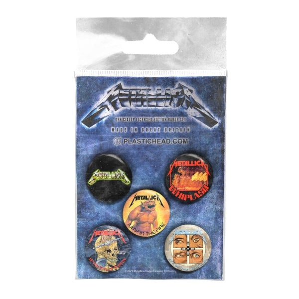 THE SINGLES BUTTON BADGE SET by METALLICA Badge Pack PHBADGE122 - punk to funk heaven