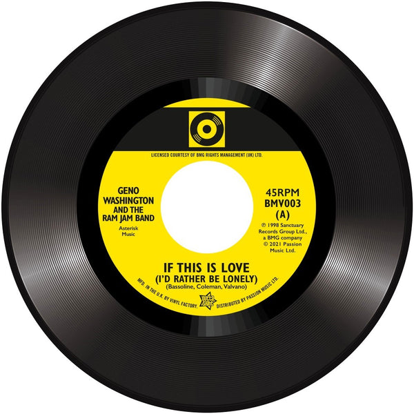 BMV003 Geno Washington & The Ram Jam Band “If This Is Love” / Stuart Smith “The Drifter” 7” Deluxe Single