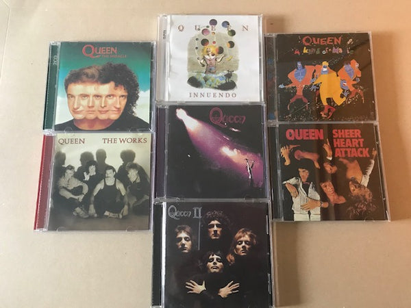 7 x queen compact disc double cd collection
