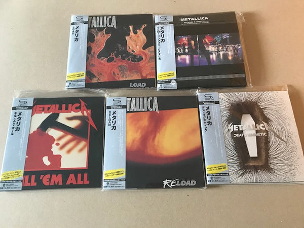 5 x metallica  compact disc collection