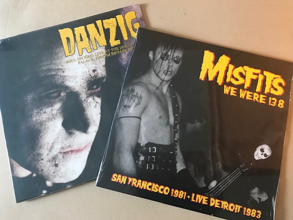 2 x vinyl lp Misfits ‎– We Were 138 (San Francisco 1981 + Live Detroit 1983) vinyl lp + D ANZIG SOUL ON FIRE LIVE AT THE HOLLYWOOD PALACE 1989 FM BROADCAST 2 x VINYL LP