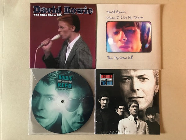 collection of 4 x ltd edition colour / picture disc 7" vinyl singles DAVID BOWIE [ lot 2 ]