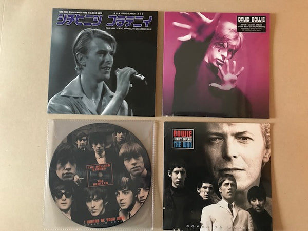 collection of 4 x ltd edition colour / picture disc 7" vinyl singles DAVID BOWIE [ lot 4 ]