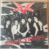 SHOCK TROOPS (WHITE, BLACK, OLIVE GREEN GALAXY VINYL) by COCK SPARRER Vinyl LP  PIR027