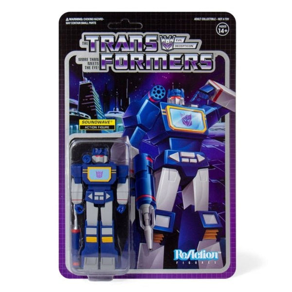 Transformers Reaction Figure - Soundwave super 7 - punk to funk heaven