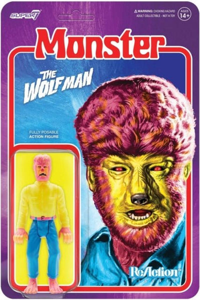 Universal Monsters Reaction Figure - The Wolf Man (Costume Colors) super 7 - punk to funk heaven