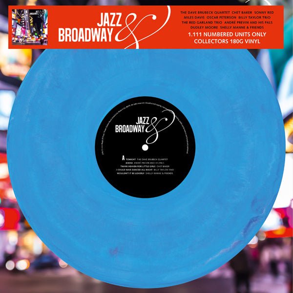 VARIOUS ARTISTS JAZZ AND BROADWAY (MARBLED) VINYL LP - punk to funk heaven