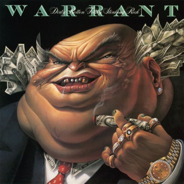 WARRANT DIRTY ROTTEN FILTHY STINKING RICH (1LP CLEAR TRANSPARENT COLOURED) VINYL LP - punk to funk heaven