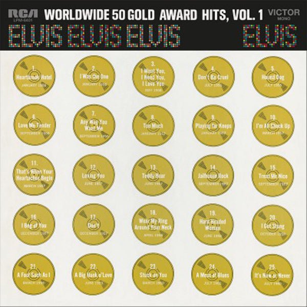 WORLDWIDE 50 GOLD AWARD HITS VOL.1 (4LP BOX COLOURED) by ELVIS PRESLEY Vinyl - 4 LP Box Set MOVLP2363C Label: MUSIC ON VINYL - punk to funk heaven